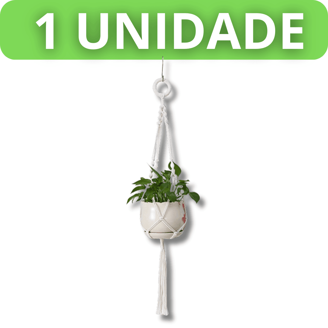 Suporte de Planta Macramê Decorativo para Vasos - MacraBloom™