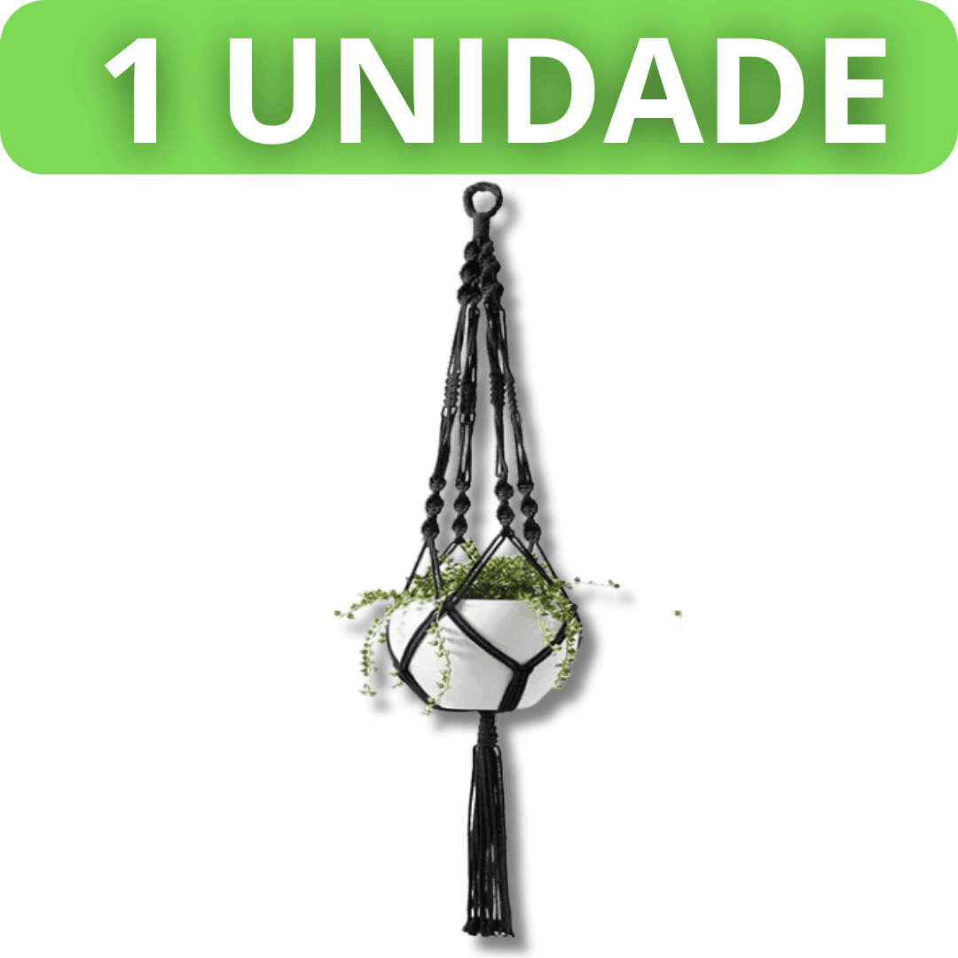 Suporte de Planta Macramê Decorativo para Vasos - MacraBloom™