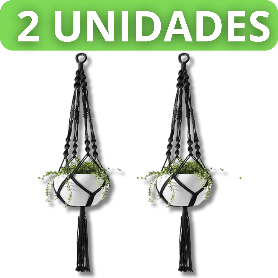 Suporte de Planta Macramê Decorativo para Vasos - MacraBloom™