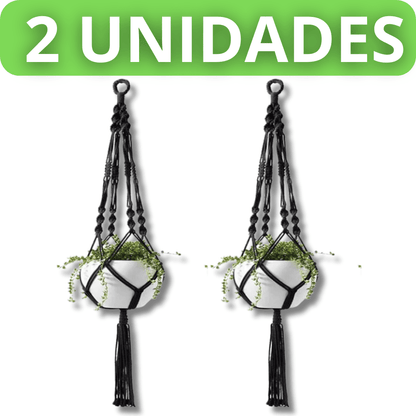 Suporte de Planta Macramê Decorativo para Vasos - MacraBloom™