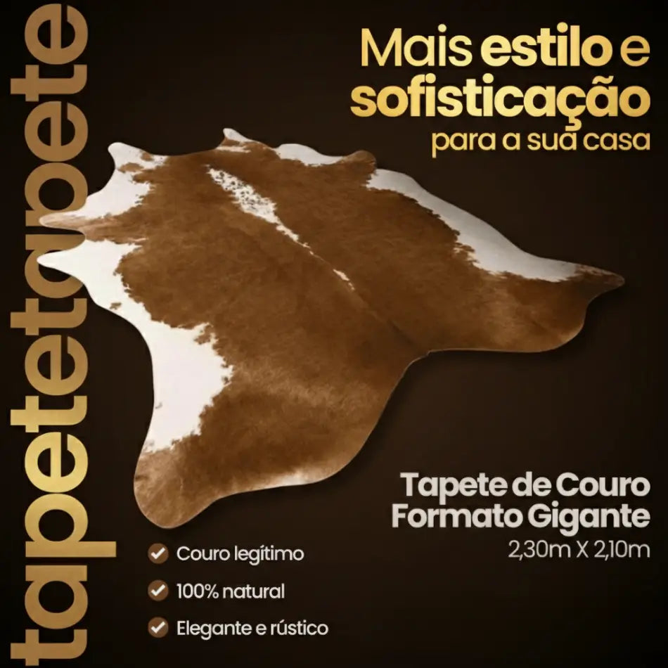 Tapete de Couro de Boi Legítimo