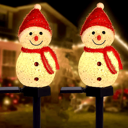 Luminária LED Solar De Natal Decorativo