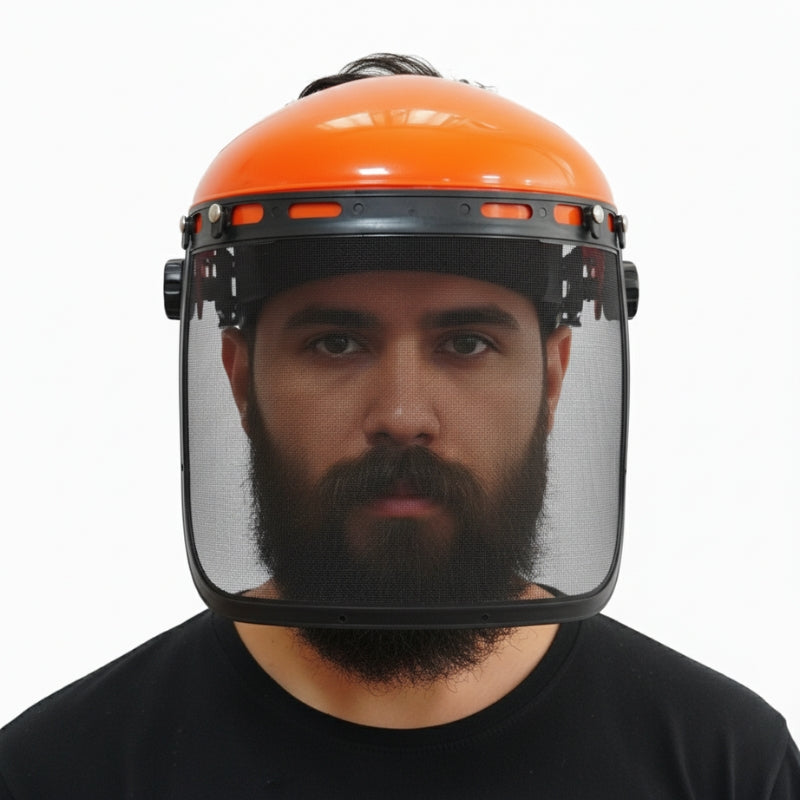 Protetor Facial Roçadeira Com Tela De Aço