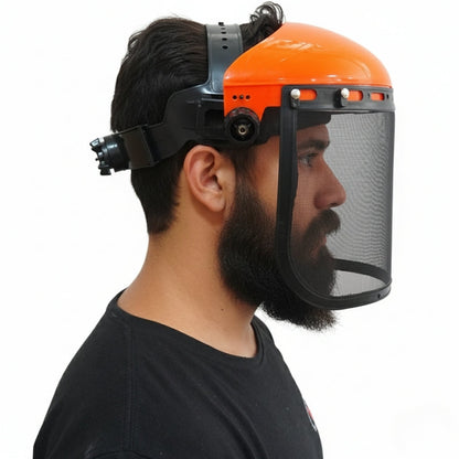 Protetor Facial Roçadeira Com Tela De Aço