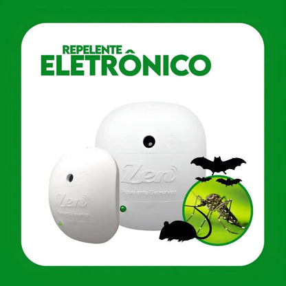 Repelente Eletrônico Ultrassônico Contra Pernilongos, Mosquitos e Baratas - SafeWave™