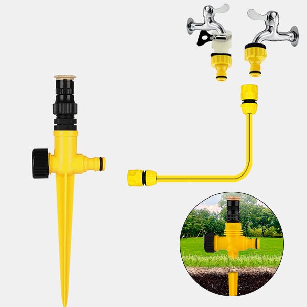 Irrigador de Jardim Automático com Rotação Ajustável - HydroSpin™
