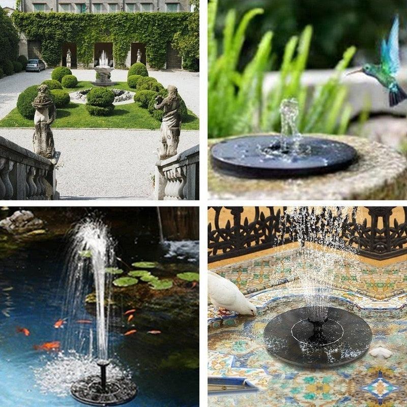 Mini Fonte Solar Decorativa para Jardim e Lagos - AquaZen™