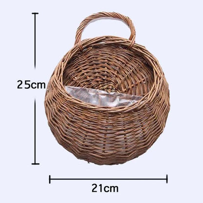 Cesto de Vime Artesanal para Plantas e Flores - RattanBloom™