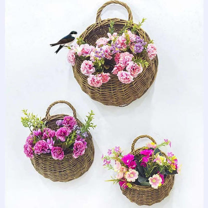 Cesto de Vime Artesanal para Plantas e Flores - RattanBloom™