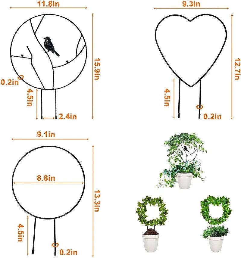Arco Decorativo para Suporte de Plantas com Estrutura Resistente - GardenArch™
