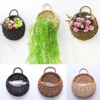 Cesto de Vime Artesanal para Plantas e Flores - RattanBloom™