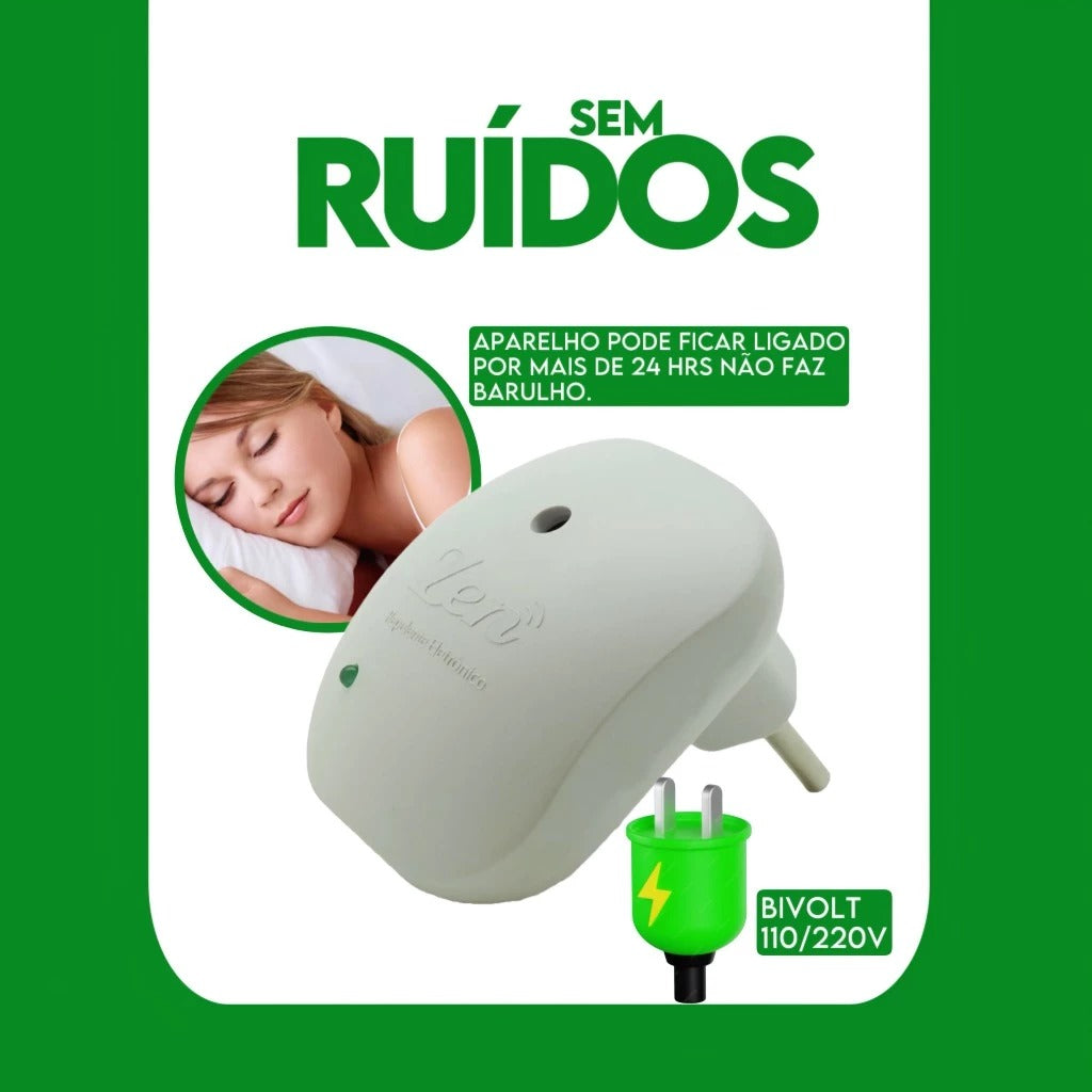 Repelente Eletrônico Ultrassônico Contra Pernilongos, Mosquitos e Baratas - SafeWave™