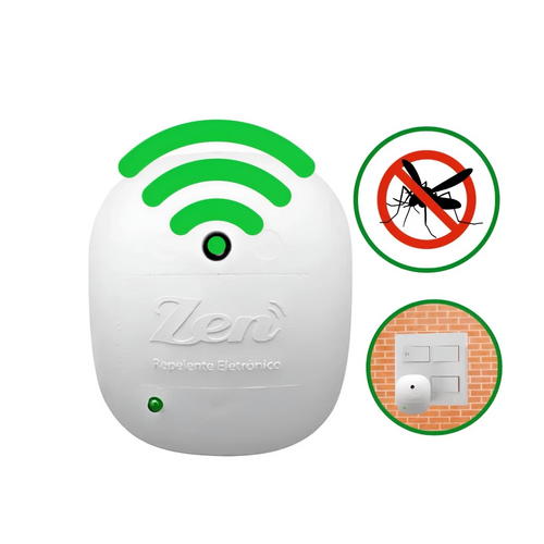 Repelente Eletrônico Ultrassônico Contra Pernilongos, Mosquitos e Baratas - SafeWave™
