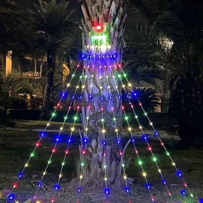 Luzes Decorativas Cascata para Árvore de Natal com LED - FestiGlow™