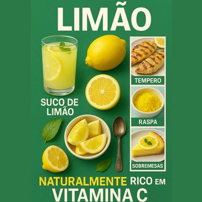 Limão Siciliano Enxertado Híbrido Muda Forte Natural 60cm para Sucos e Temperos - Siciliano Forte™