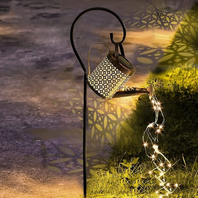 Regador Solar Decorativo para Jardim com Iluminação LED - LumaGarden™