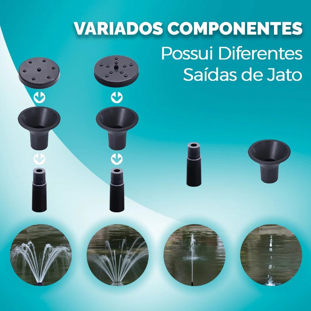 Mini Fonte Solar Decorativa para Jardim e Lagos - AquaZen™