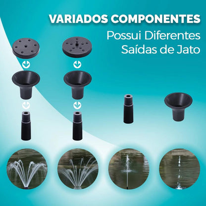 Mini Fonte Solar Decorativa para Jardim e Lagos - AquaZen™