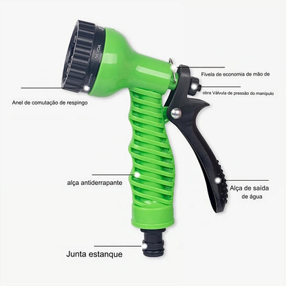 Mangueira Expansível de Alta Pressão com Bico Ajustável 7 Modos + Brinde Grátis - FlexFlow™