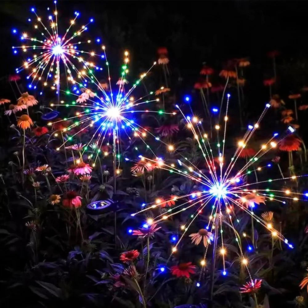 Luzes Decorativas Estilo Fogos de Artifício para Jardim com LED - StarBloom™