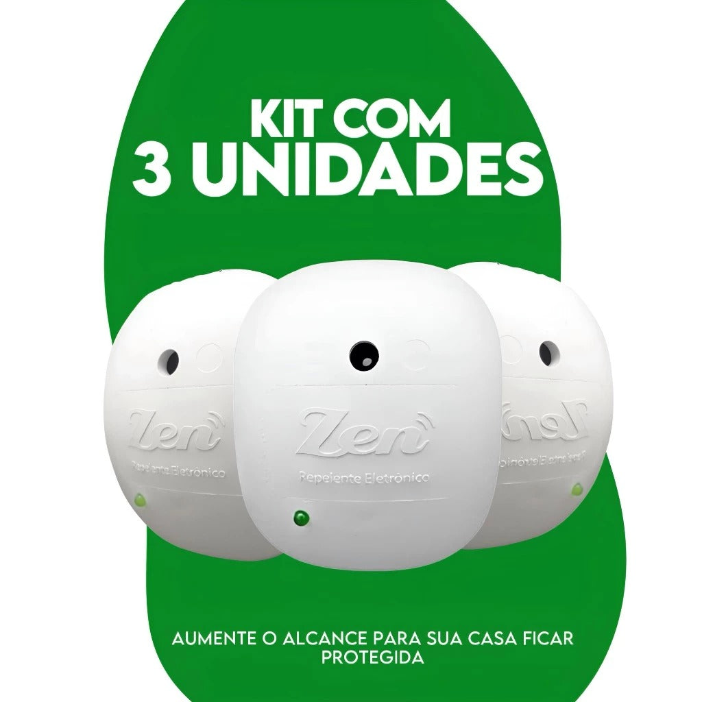Repelente Eletrônico Ultrassônico Contra Pernilongos, Mosquitos e Baratas - SafeWave™
