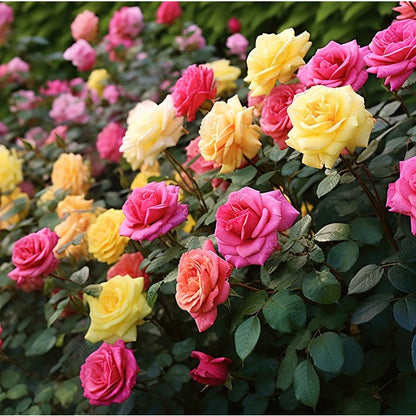 360 Sementes de Rosas Coloridas para Fazer Mudas - RosaBella Mix™