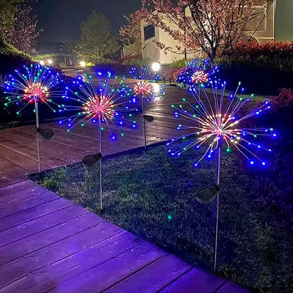 Luzes Decorativas Estilo Fogos de Artifício para Jardim com LED - StarBloom™