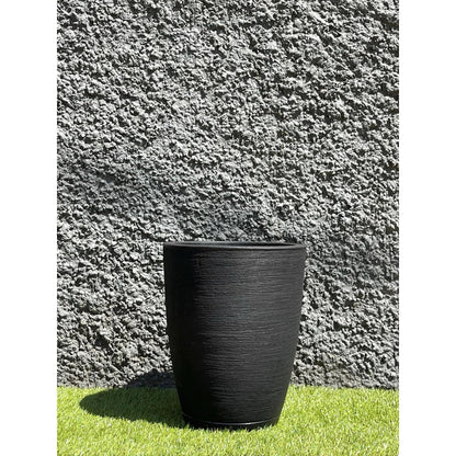 Vaso para plantas com design escovado